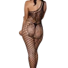 Be Wicked Catsuit Mit Blumenmustern Und Netzstoff -Erotische Party Verkaufsladen 1990 BLACK Bodystocking 600x600