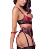 Cottelli Collection 3tlg. Wetlook-Spitzen-Set In Rot/schwarz -Erotische Party Verkaufsladen 22212411021 3tlg Set SchwarzRotibVrZIkos7It5 600x600