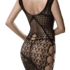 Grey Velvet Gemustertes Netz-Kleid -Erotische Party Verkaufsladen 4251393728255 Netzkleid schwarz 600x600