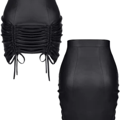 Demoniq Wetlook Rock Mit Schnürung