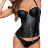 Axami Gepolsterte Wetlook Corsage Mit Bügeln