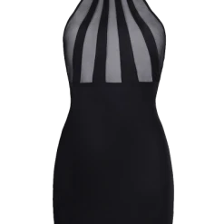 Axami Neckholder Kleid -Erotische Party Verkaufsladen AX10078 schwarzes kleid 600x600