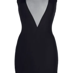 Axami Kleid Mit Blütenspitze -Erotische Party Verkaufsladen AX10082 schwarzes minikleid 600x600