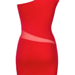 Axami Rotes One-Shoulder Kleid -Erotische Party Verkaufsladen AX10085 rotes minikleid 600x600