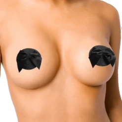 Bijoux Indiscrets Bijou Indiscrets - Nipple Pasties Glitter & Satinschleife