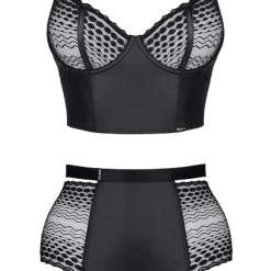 Demoniq 2tlg. Dessous Set Spitze/Wetlook