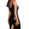 Noir Handmade Wetlook Kleid Mit Schlitz -Erotische Party Verkaufsladen F251 WetlookKleid 600x600