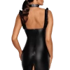 Noir Handmade Wetlook Minikleid Mit Tüll-Einsatz -Erotische Party Verkaufsladen F257 Wetlook Kleid 600x600