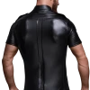 Noir Handmade Men Schwarzes Wetlook Hemd -Erotische Party Verkaufsladen H011 Hemd Wetlook 600x600