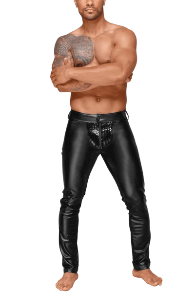Noir Handmade Men Wetlook Hose Mit Glänzendem Schritt -Erotische Party Verkaufsladen H051 Hose