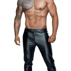 Noir Handmade Men Wetlook Herren Treggings