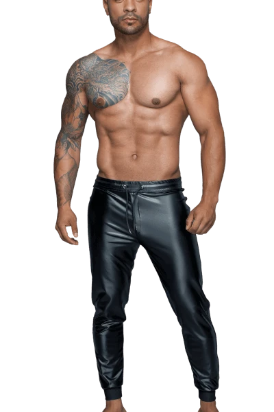 Noir Handmade Men Wetlook Herren Treggings -Erotische Party Verkaufsladen H063 Hose