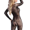LivCo Corsetti Catsuit Ouvert Mit Muster -Erotische Party Verkaufsladen LC20100 Bodystocking Ouvert 600x600
