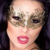 Chilirose Goldfarbene Maske - Messing -Erotische Party Verkaufsladen Luxus Maske in Gold 600x600