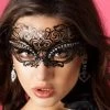 Chilirose Maske Mit Steinchen - Messing
