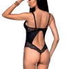 Passion- Exklusiv Wetlook Body Mit Spitze -Erotische Party Verkaufsladen PE10382 schwarzer Body 600x600